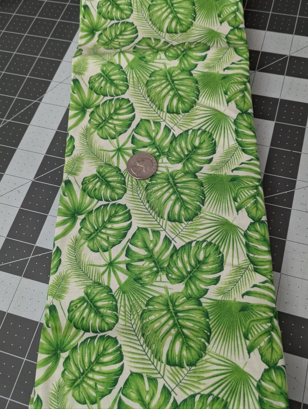 Green Leaves Cotton Fabric 2 Yards